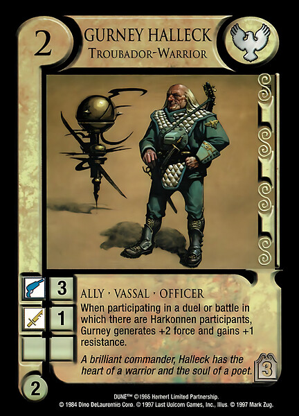 Gurney Halleck, Troubadour Warrior